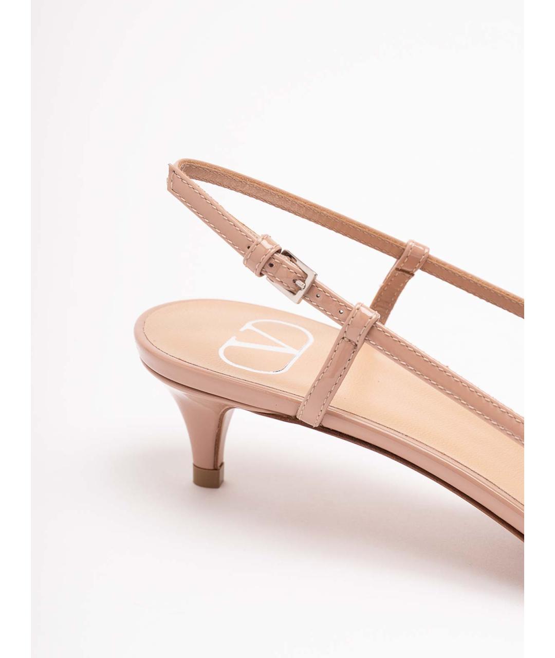 VALENTINO Розовые кожаные туфли, фото 6