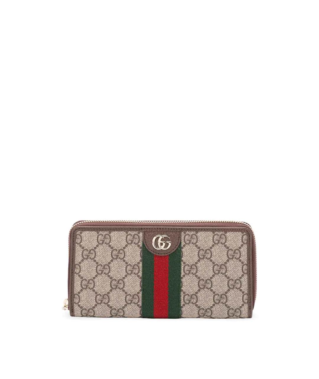 GUCCI Бежевый полиуретановый кошелек, фото 1