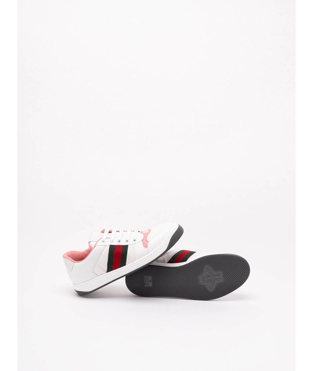 GUCCI Белые синтетические кеды, фото 4