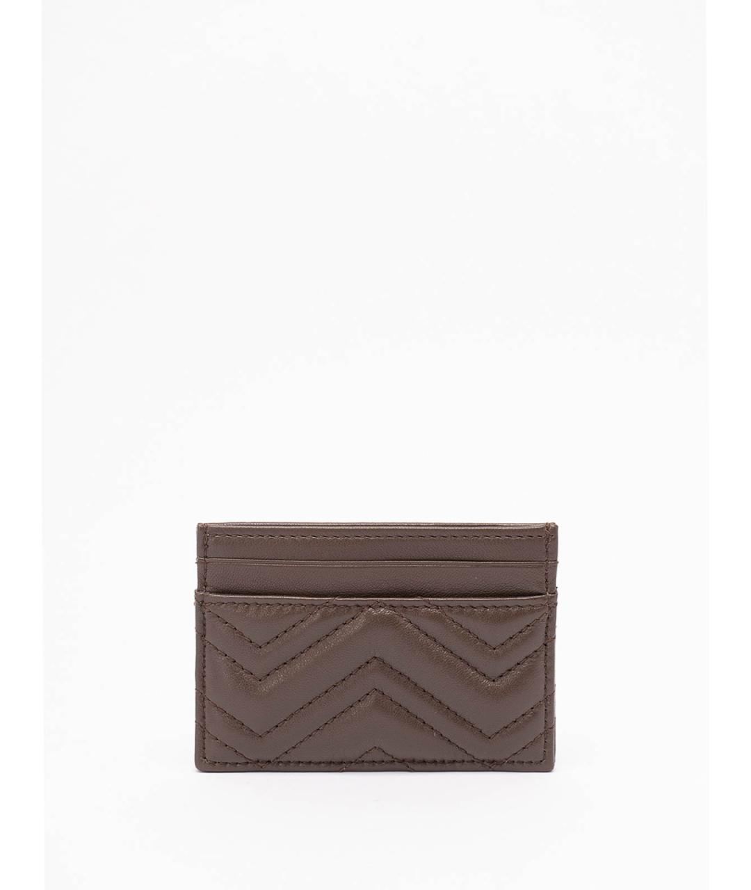 GUCCI Коричневый кожаный кардхолдер, фото 2