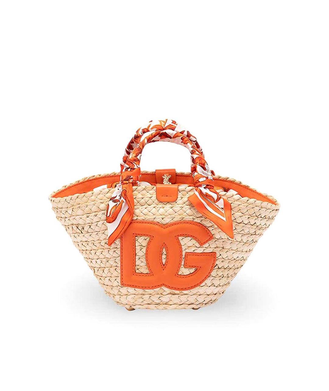 DOLCE&GABBANA Бежевая рафия сумка тоут, фото 1