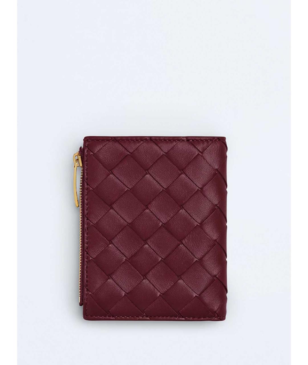 BOTTEGA VENETA Красный кожаный кошелек, фото 2