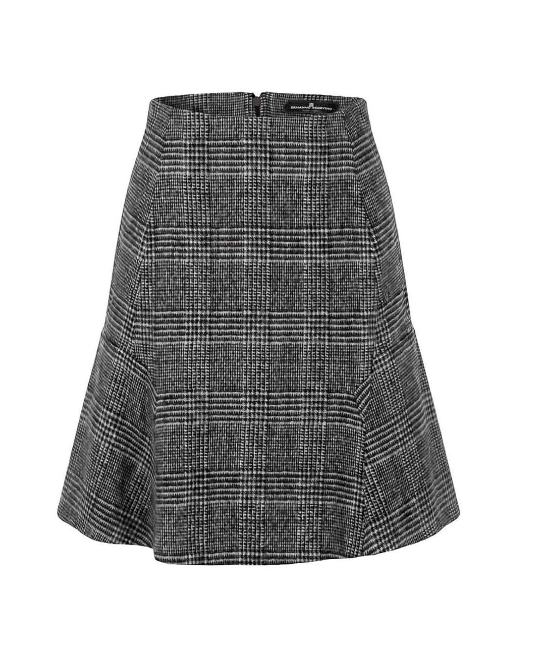 ERMANNO SCERVINO Мульти шерстяная юбка миди, фото 1