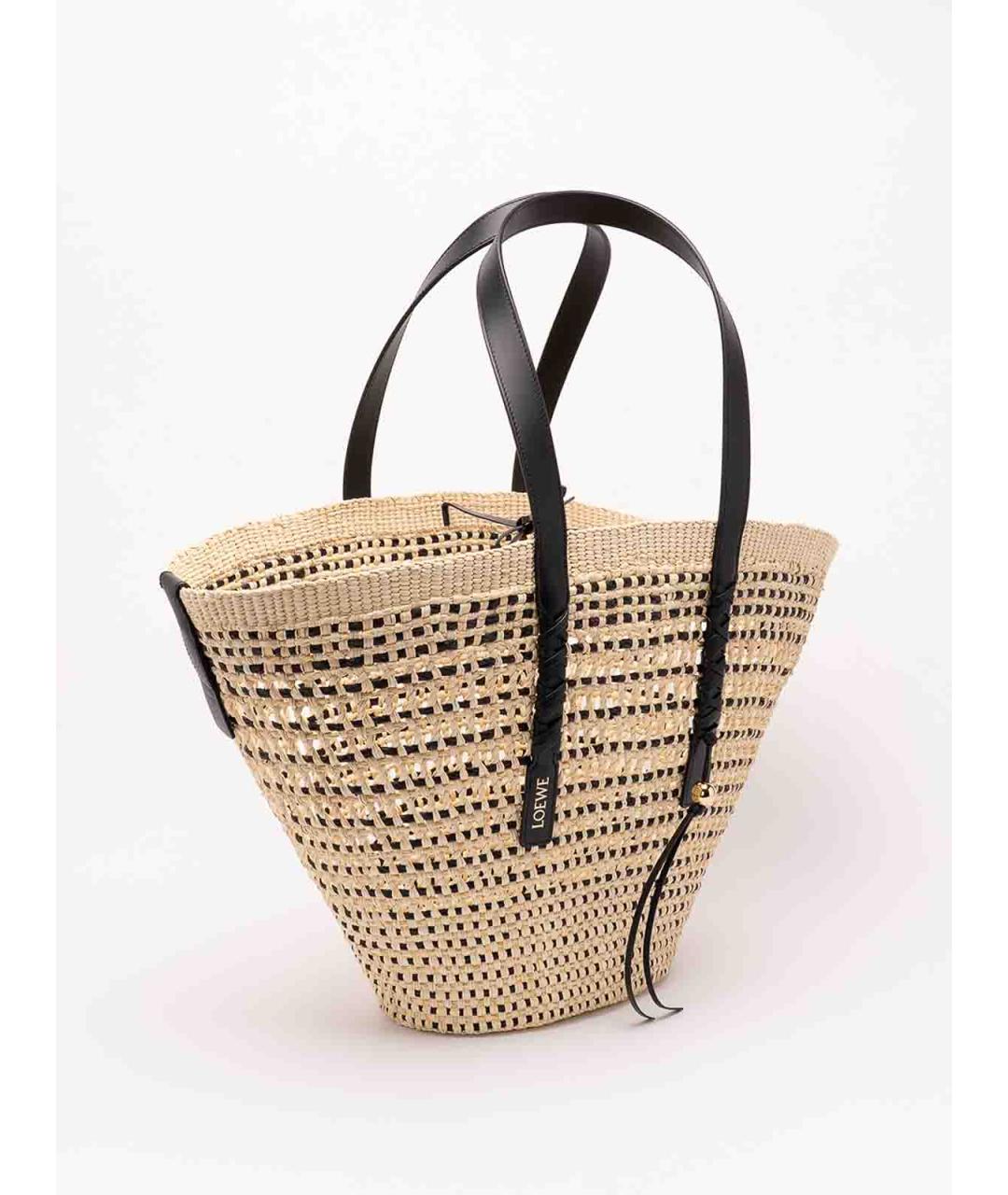 LOEWE Бежевая сумка тоут, фото 3