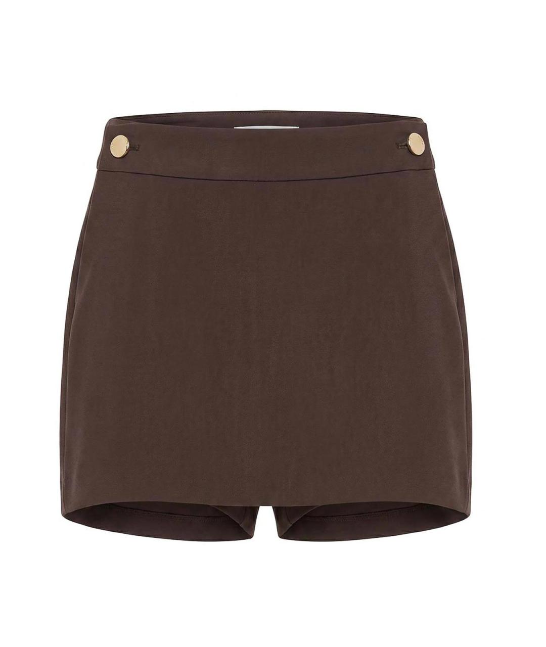 SPORTMAX Коричневые вискозные шорты, фото 1