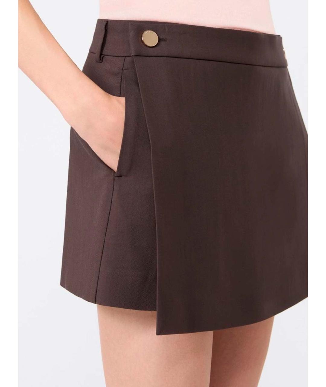 SPORTMAX Коричневые вискозные шорты, фото 6