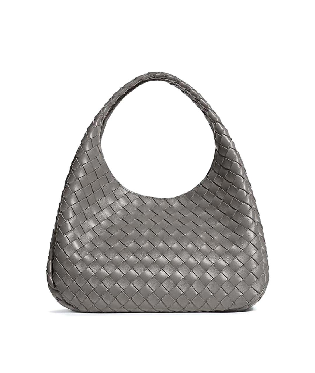 BOTTEGA VENETA Серая кожаная сумка тоут, фото 1