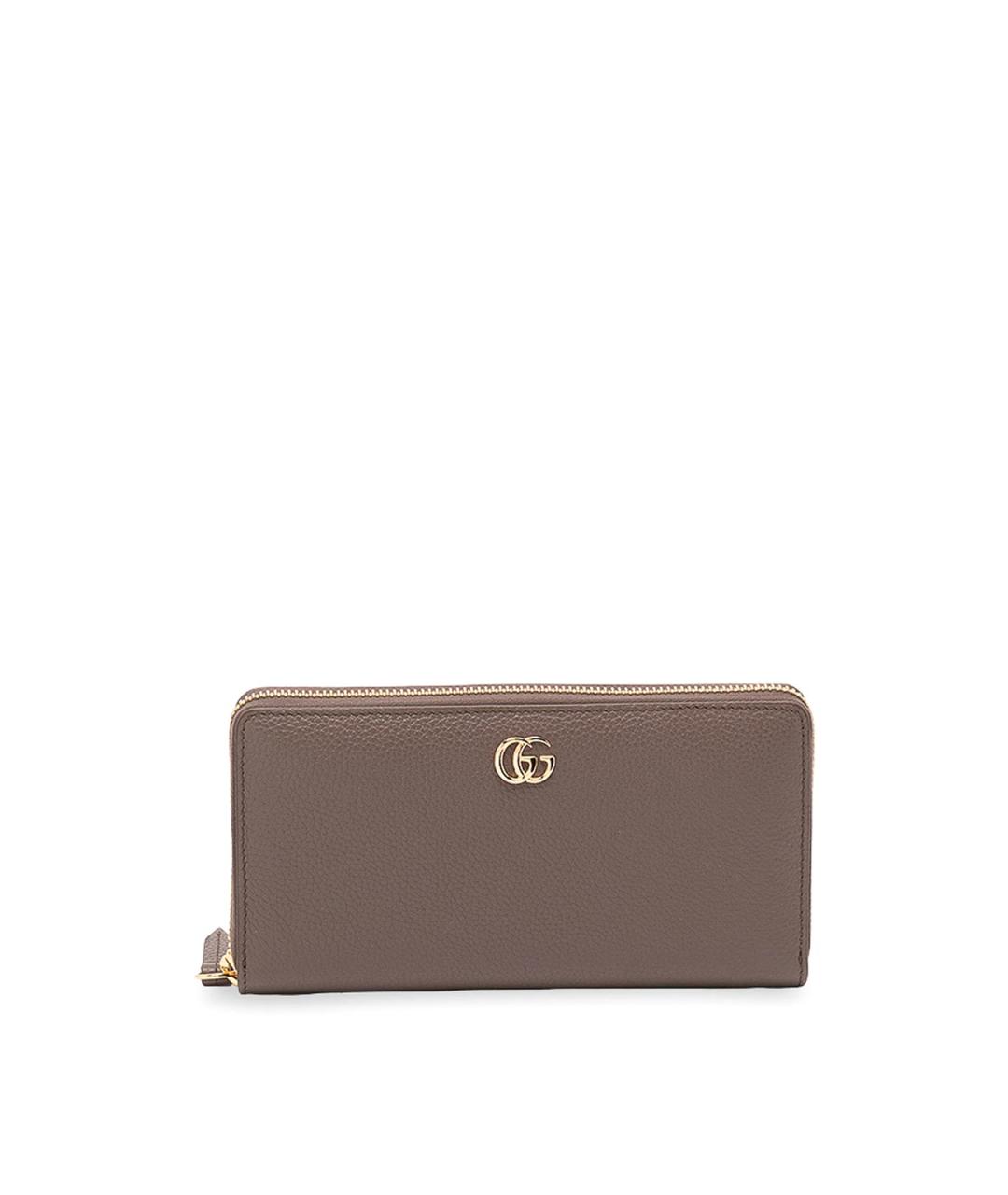 GUCCI Коричневый кожаный кошелек, фото 1