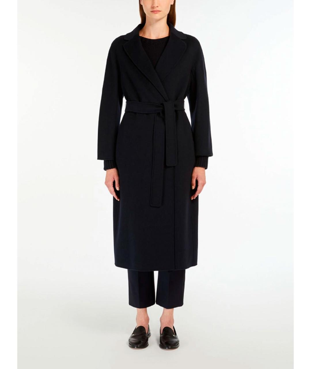 MAX MARA Черное шерстяное пальто, фото 3