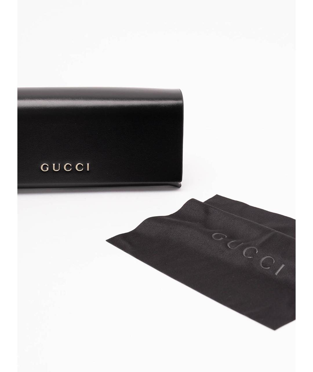 GUCCI Золотые металлические солнцезащитные очки, фото 4