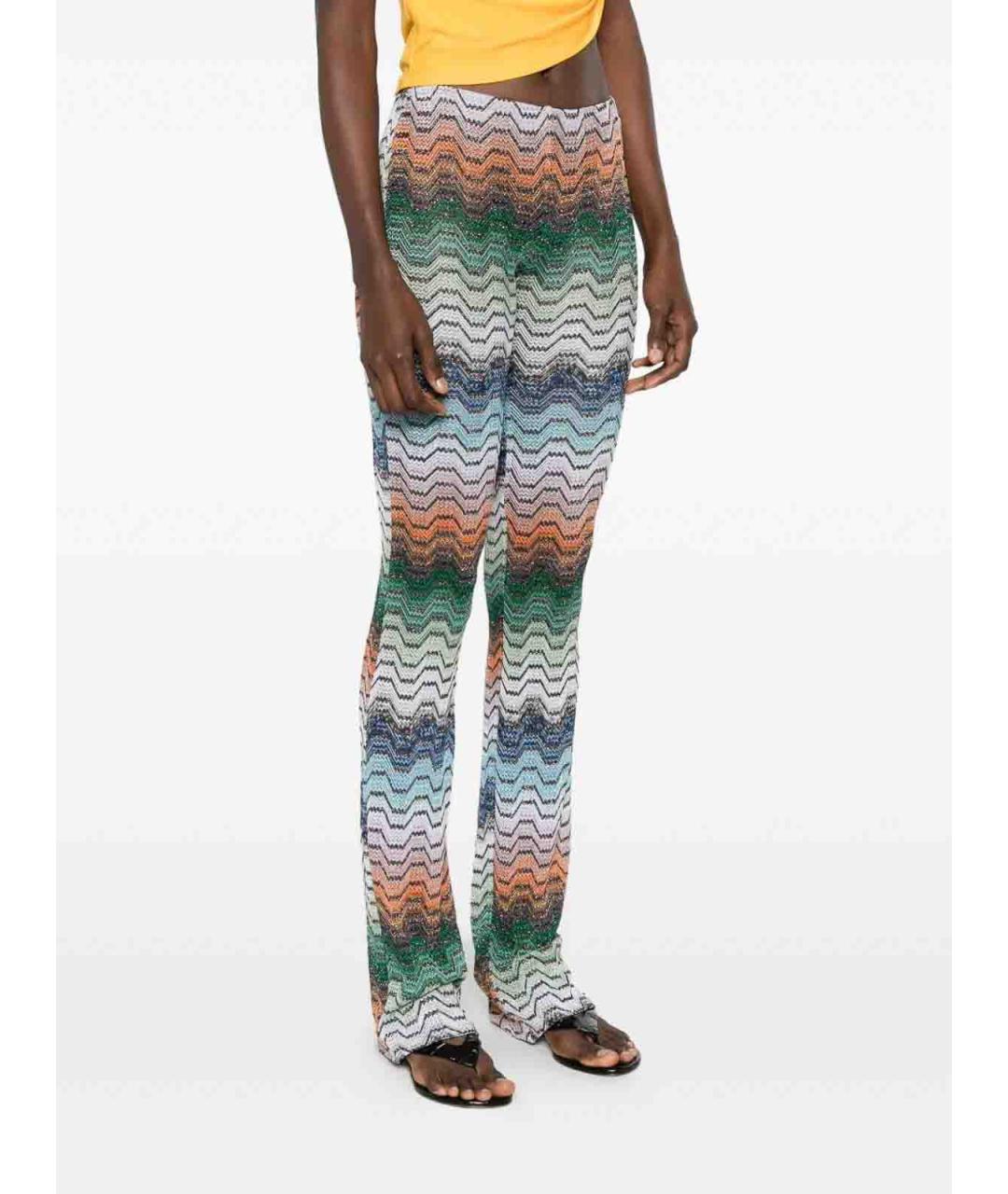 MISSONI Мульти вискозные прямые брюки, фото 5
