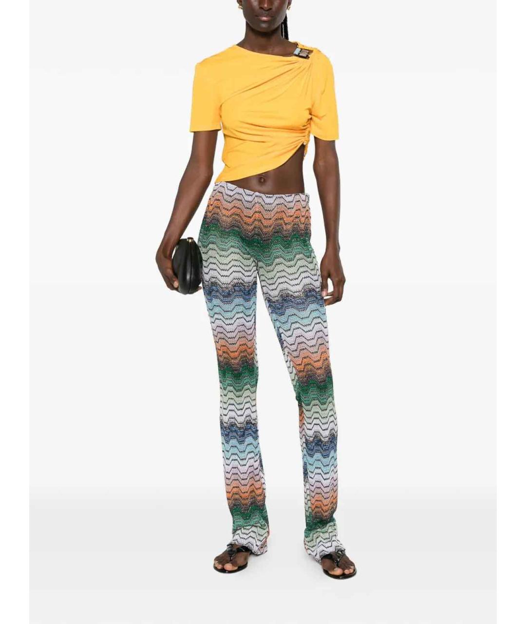 MISSONI Мульти вискозные прямые брюки, фото 2