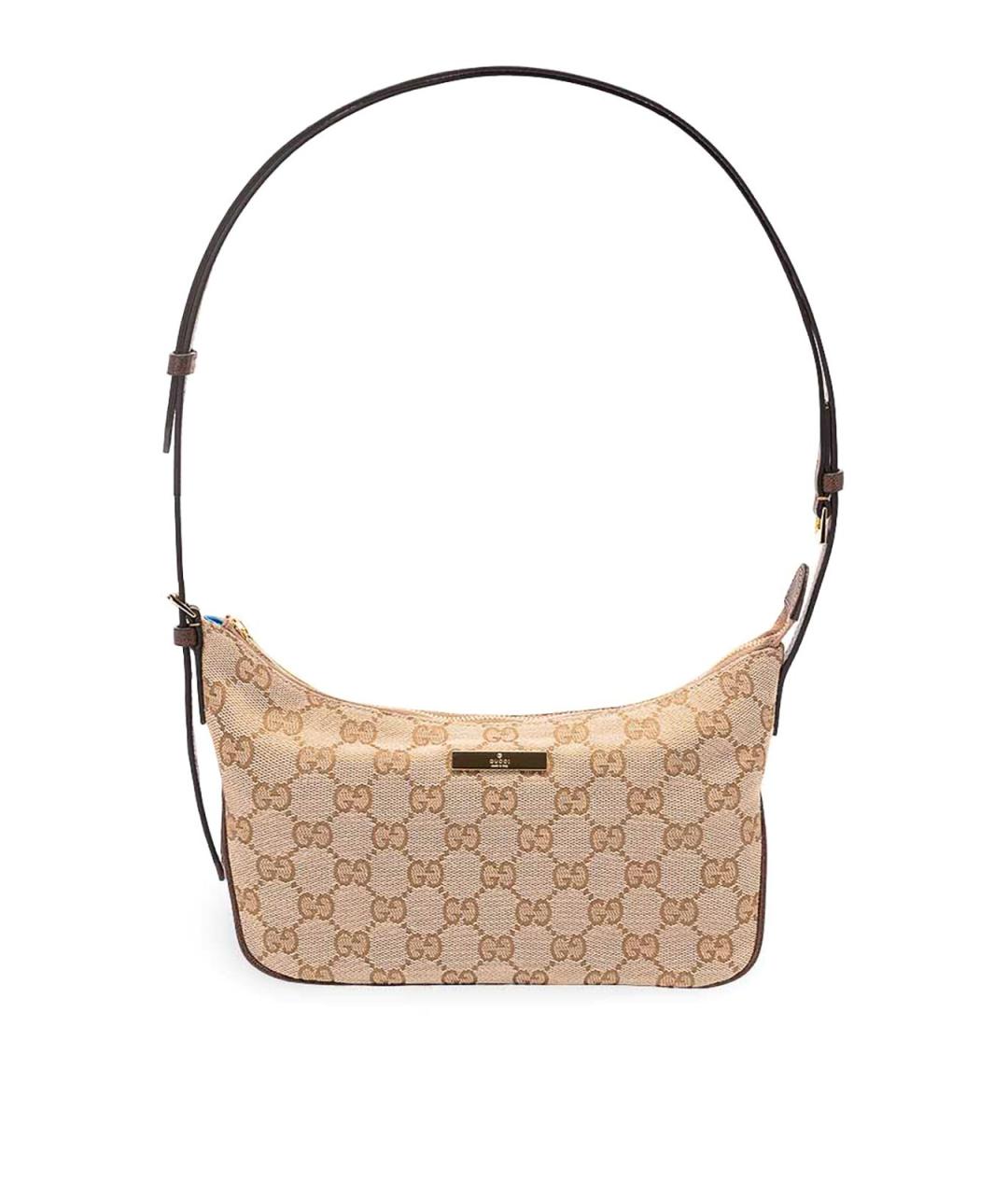 GUCCI Бежевая синтетическая сумка через плечо, фото 1