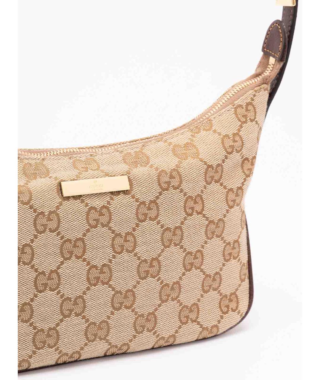 GUCCI Бежевая синтетическая сумка через плечо, фото 4