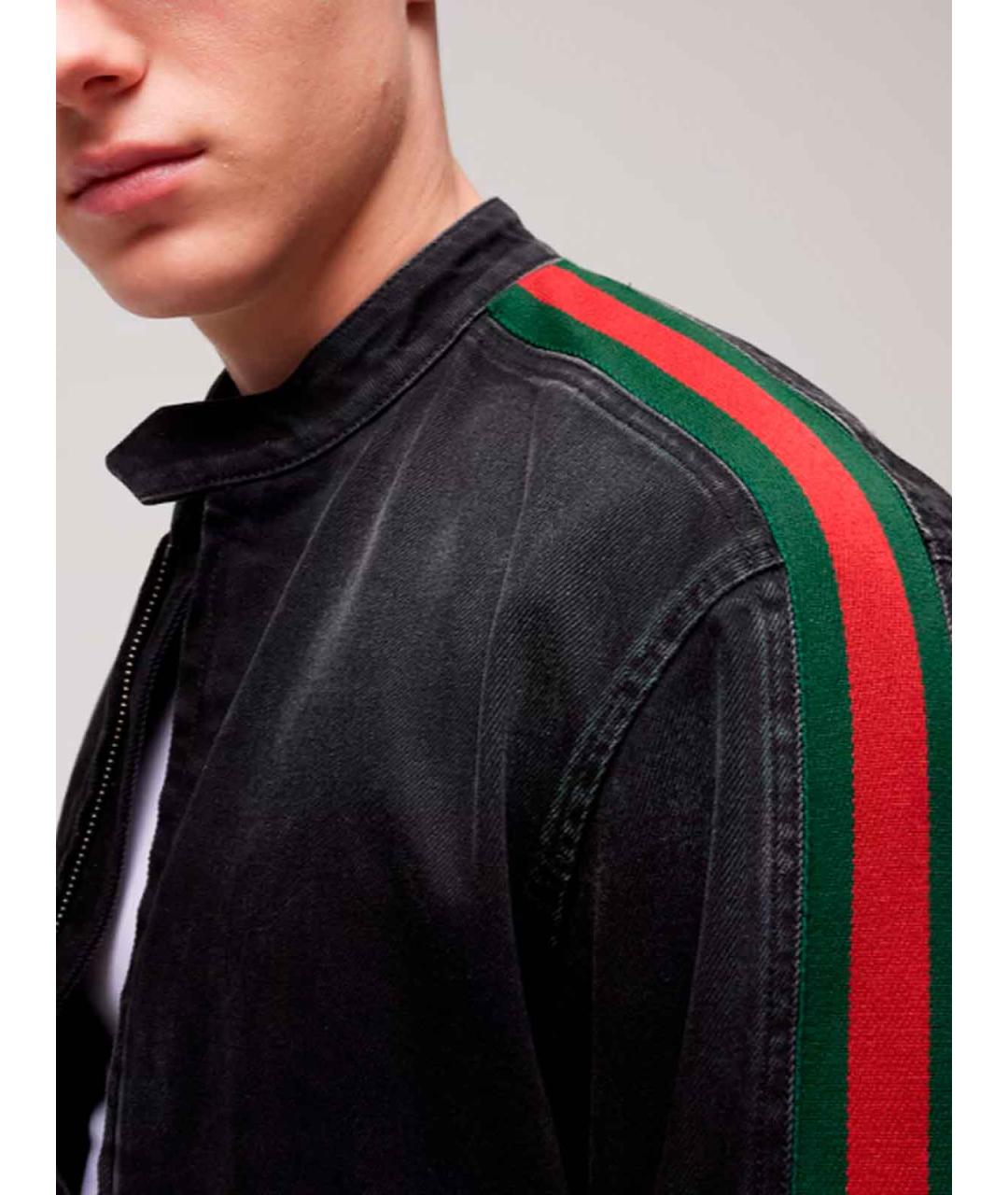 GUCCI Черная хлопковая куртка, фото 5