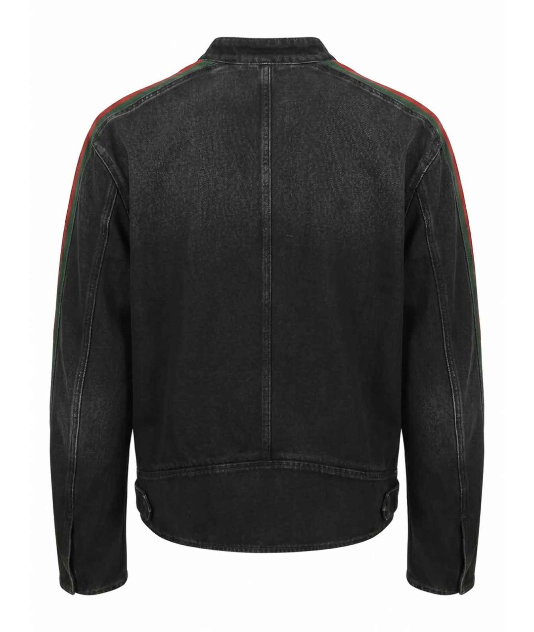 GUCCI Черная хлопковая куртка, фото 2