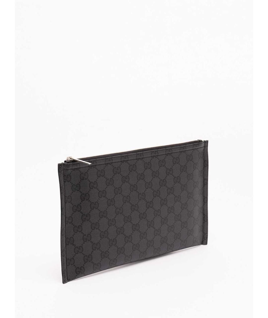 GUCCI Черная хлопковая барсетка, фото 3