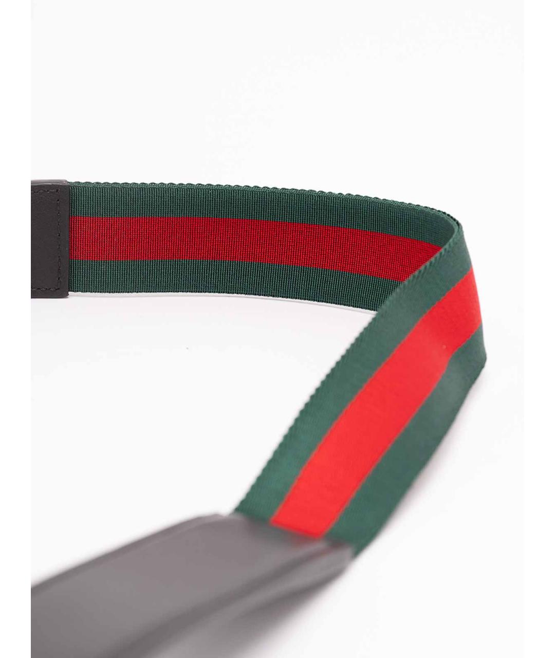 GUCCI Черный кожаный ремень, фото 3