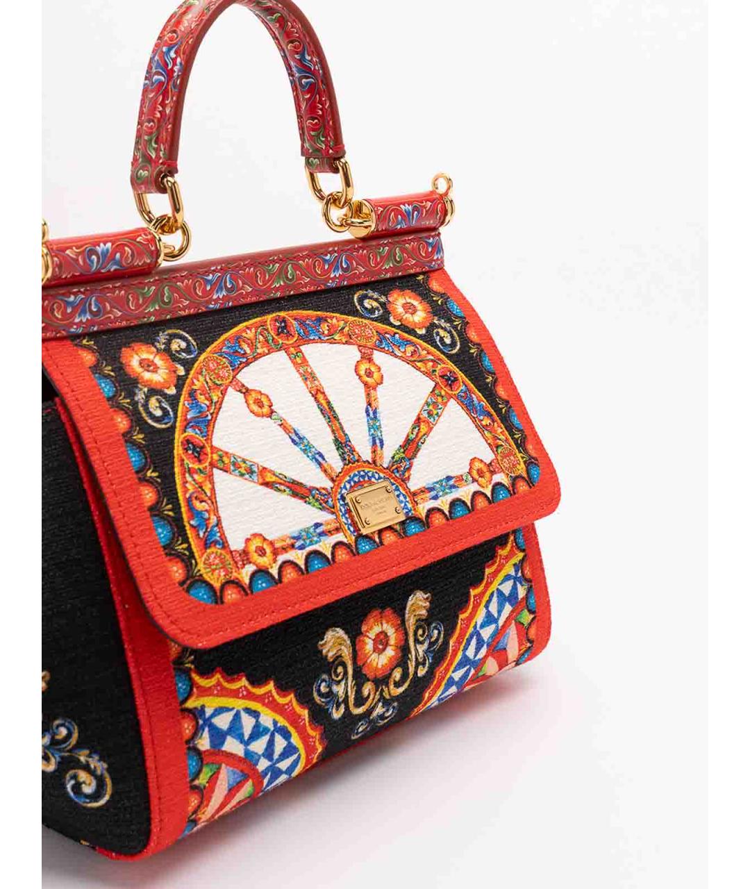 DOLCE&GABBANA Мульти тканевая сумка тоут, фото 5
