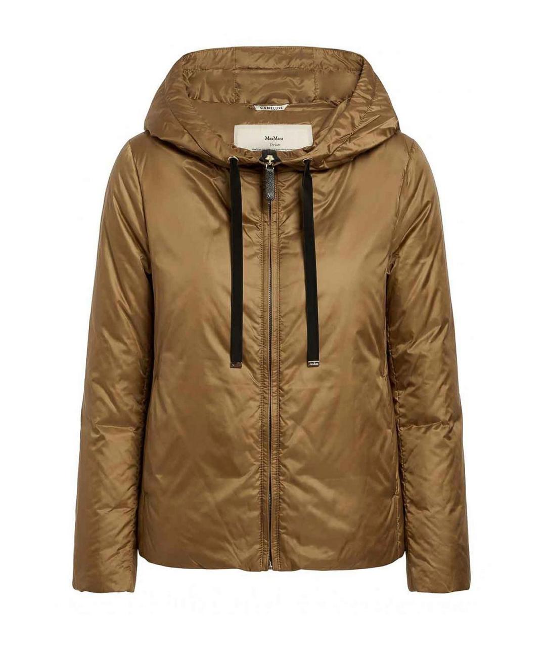 MAX MARA Коричневая полиэстеровая куртка, фото 1