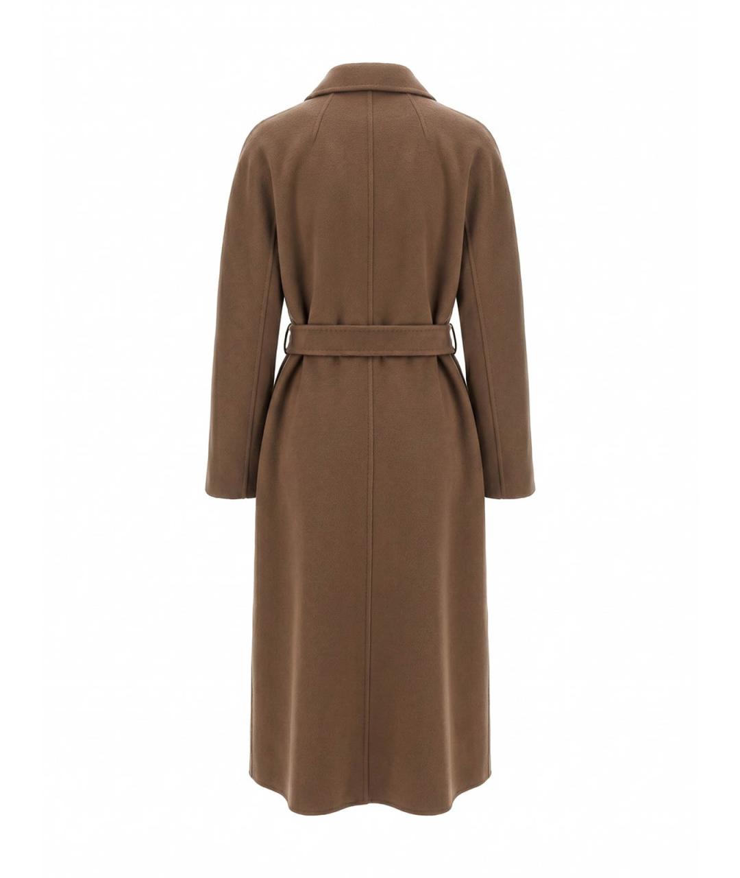 MAX MARA Коричневое шерстяное пальто, фото 2