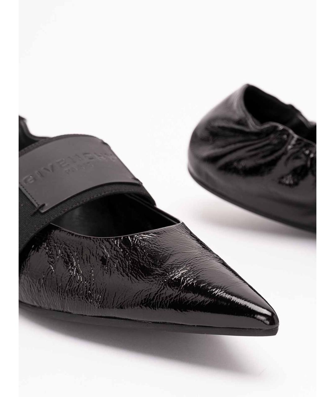GIVENCHY Черные кожаные балетки, фото 6