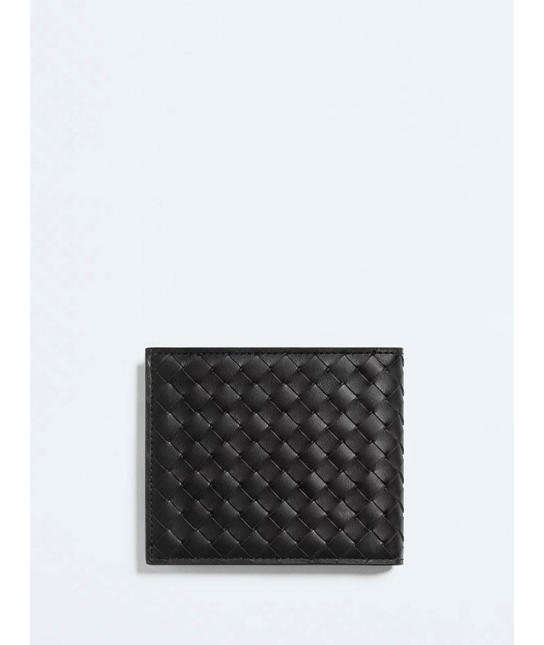 BOTTEGA VENETA Черный кожаный кошелек, фото 2