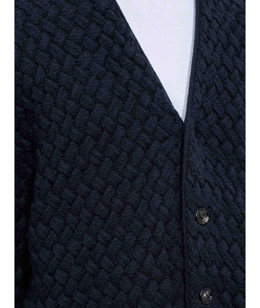 BOTTEGA VENETA Синий шерстяной кардиган, фото 4