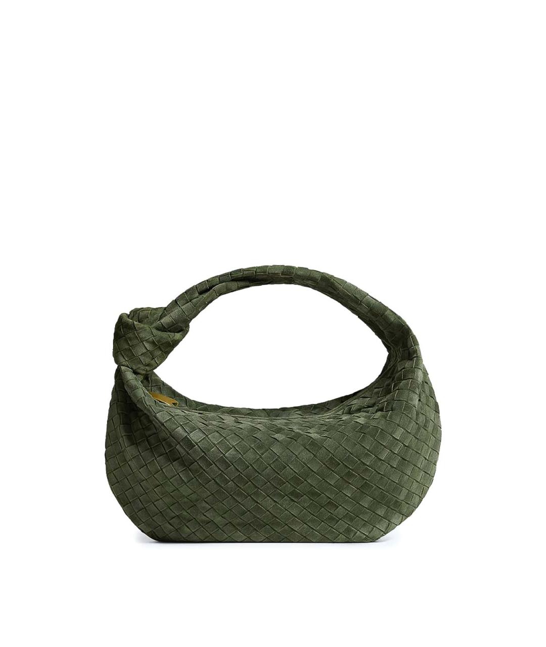 BOTTEGA VENETA Зеленая замшевая сумка через плечо, фото 1