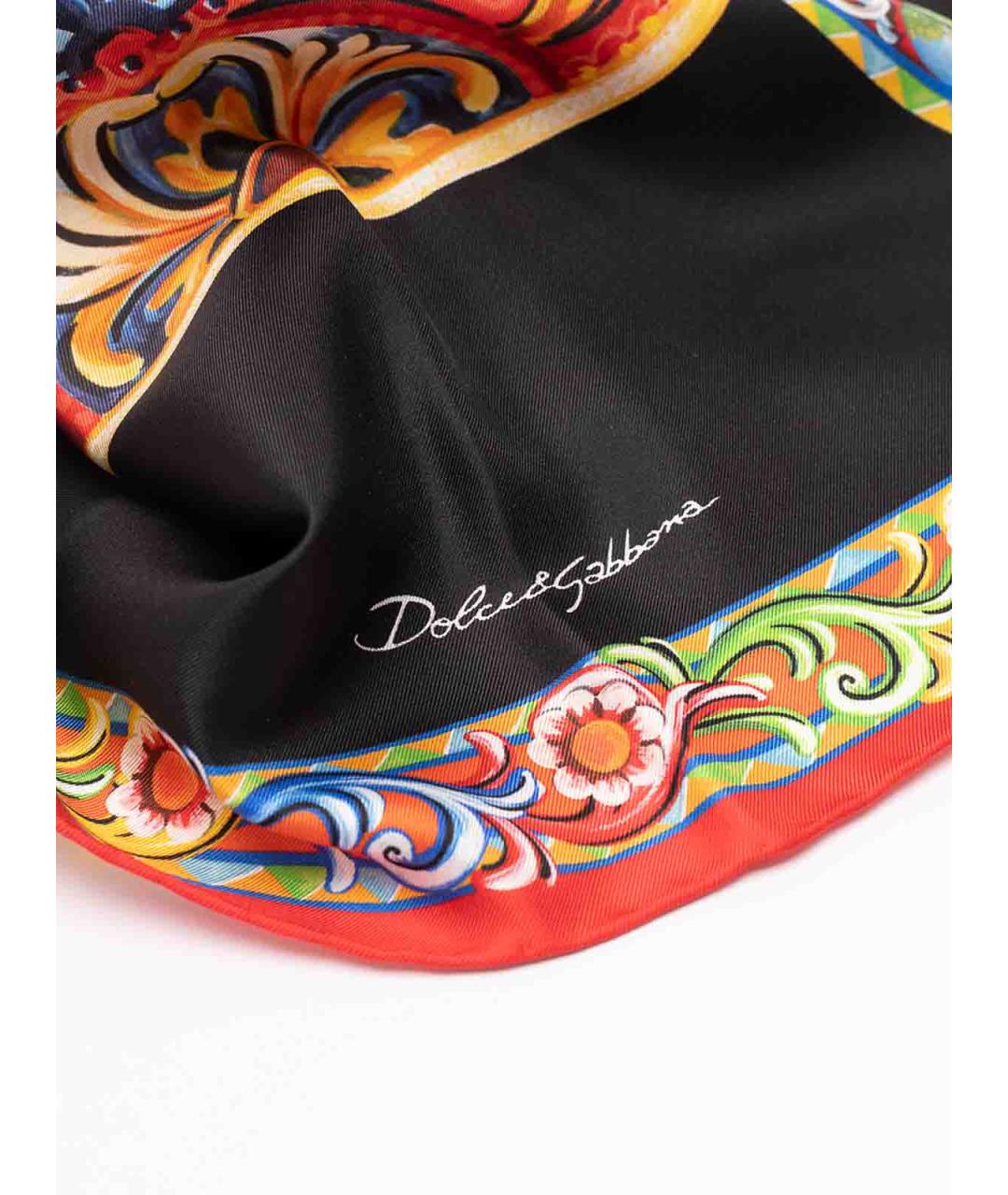 DOLCE&GABBANA Мульти шелковый платок, фото 2