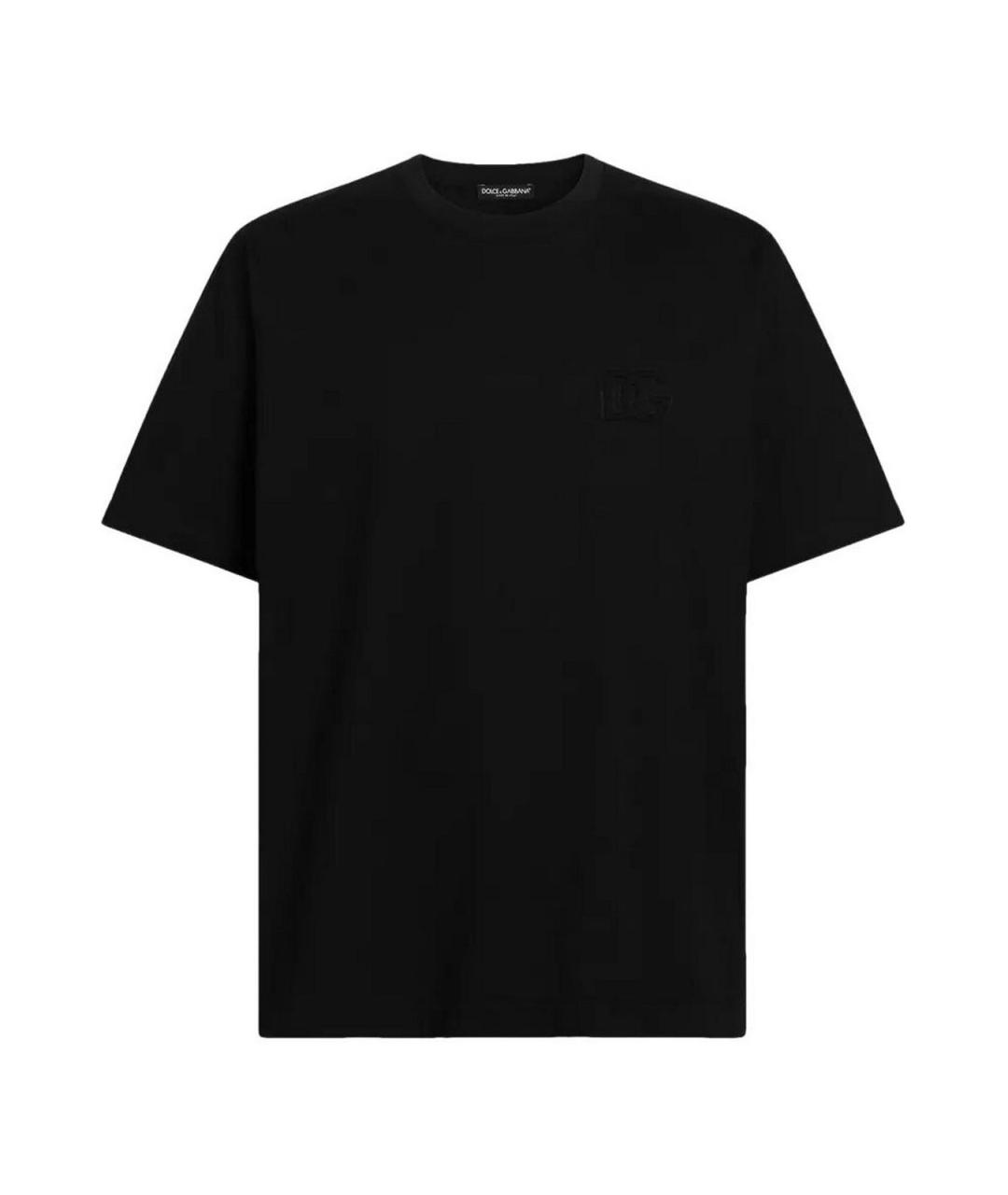 DOLCE&GABBANA Черная хлопковая футболка, фото 1