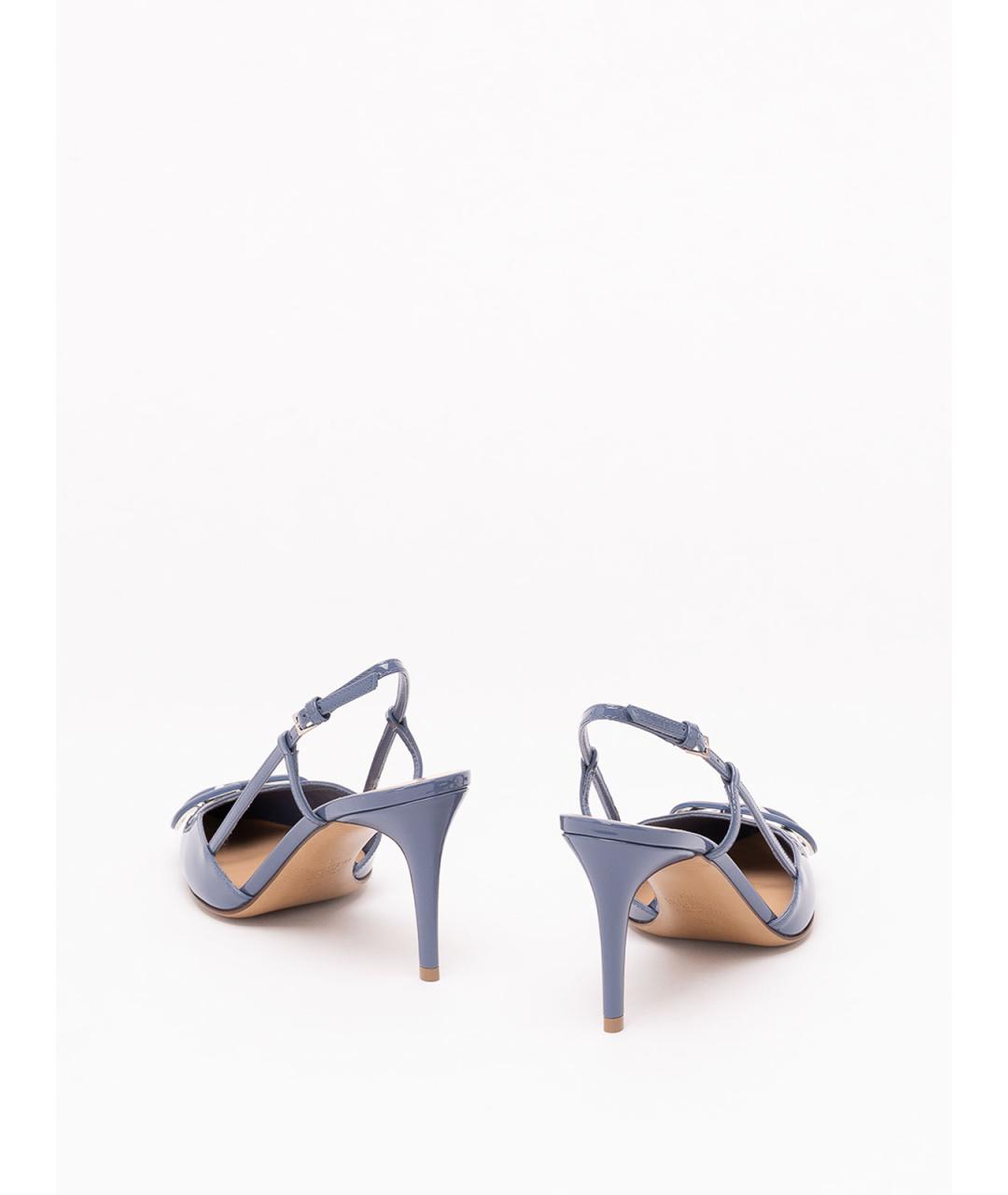 VALENTINO Синие кожаные туфли, фото 2