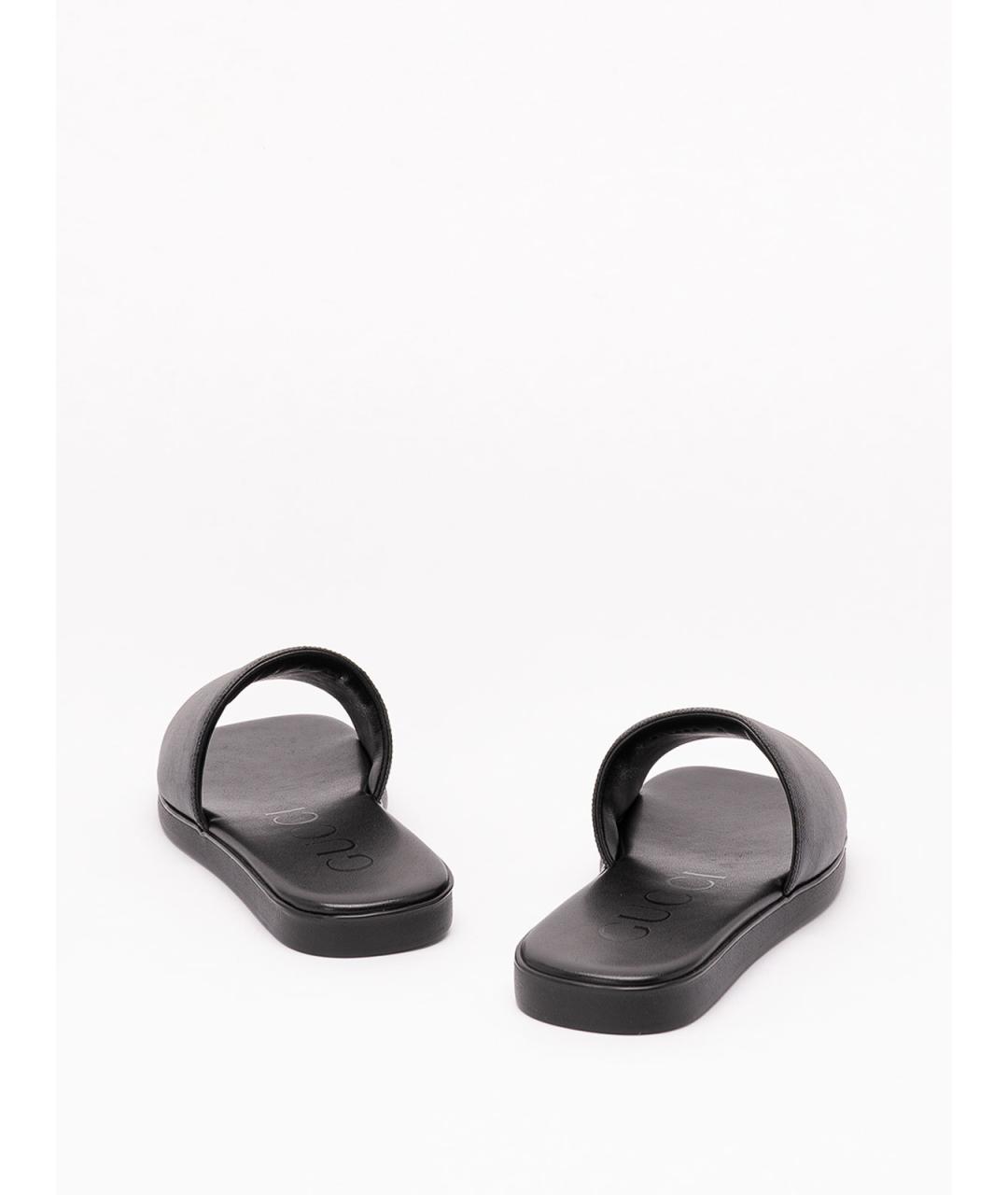 GUCCI Черные шлепанцы, фото 3