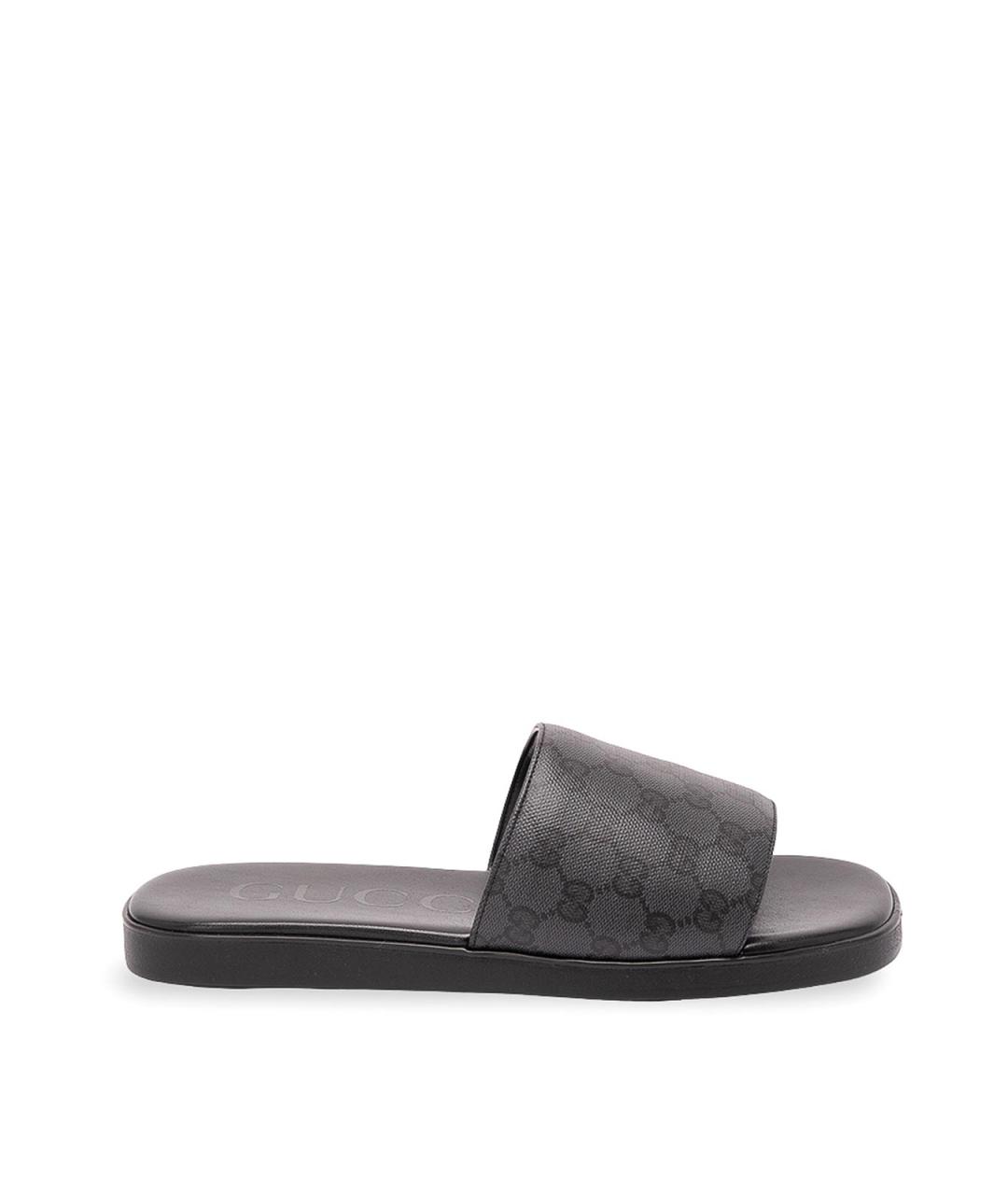 GUCCI Черные шлепанцы, фото 1