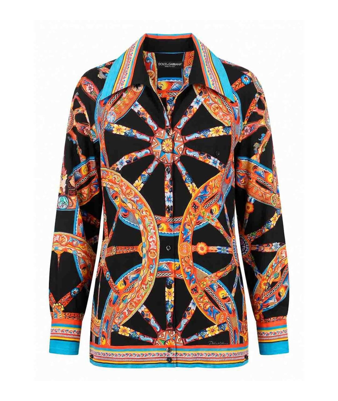 DOLCE&GABBANA Мульти хлопковая рубашка, фото 1
