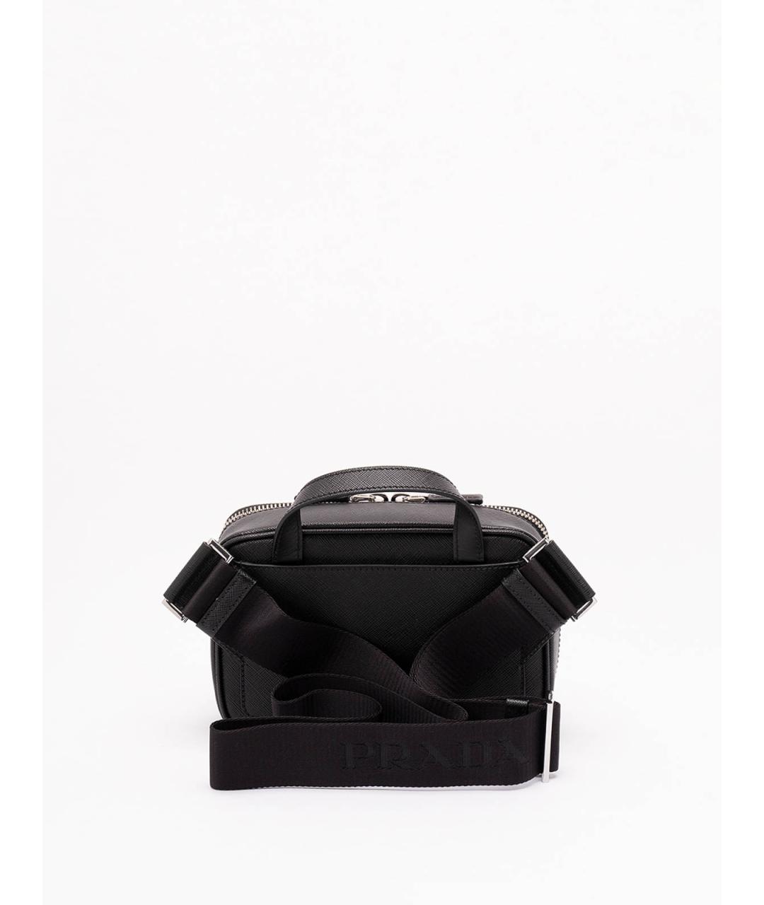 PRADA Черная кожаная поясная сумка, фото 2
