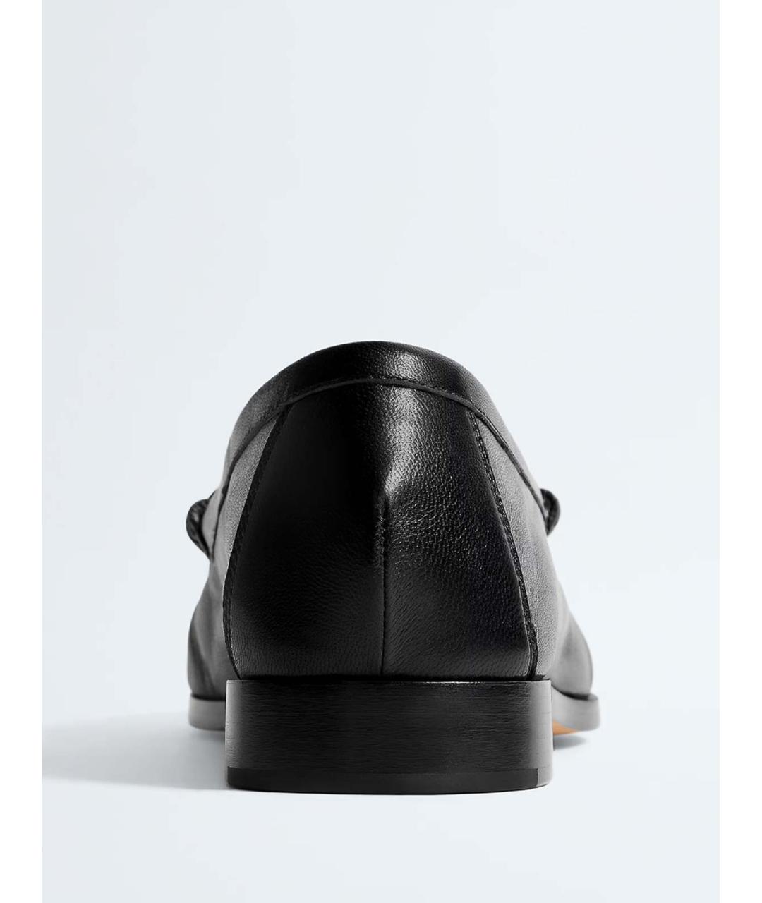 BOTTEGA VENETA Черные кожаные лоферы, фото 4