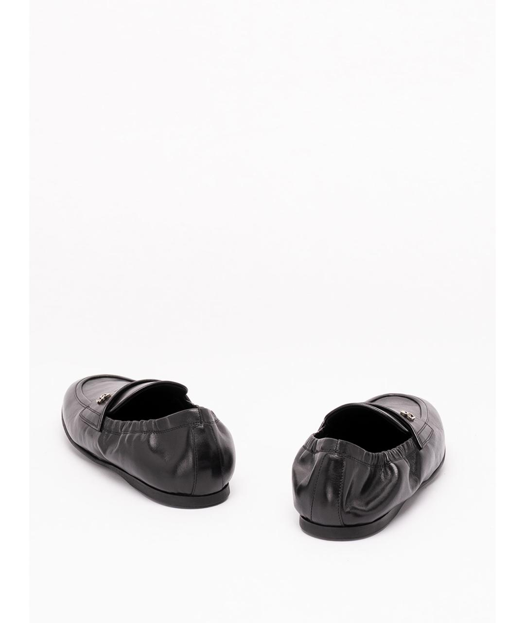 DOLCE&GABBANA Черные кожаные лоферы, фото 3
