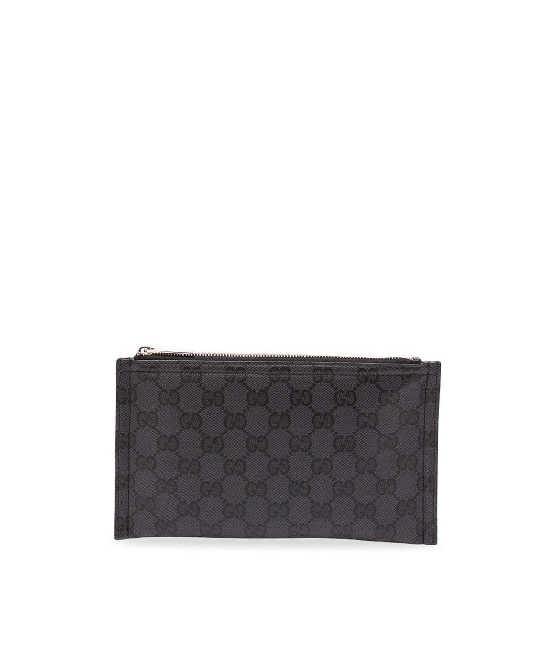 GUCCI Черная хлопковая барсетка, фото 1