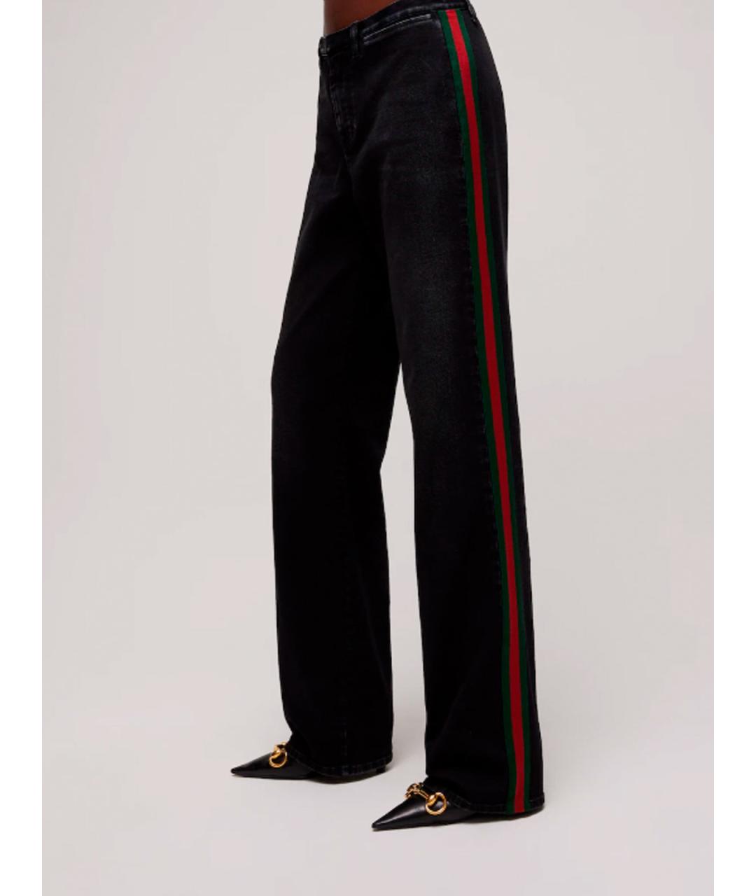 GUCCI Черные хлопковые прямые джинсы, фото 5