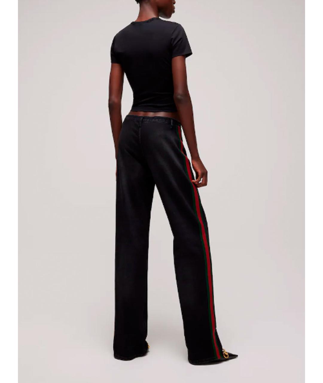 GUCCI Черные хлопковые прямые джинсы, фото 4