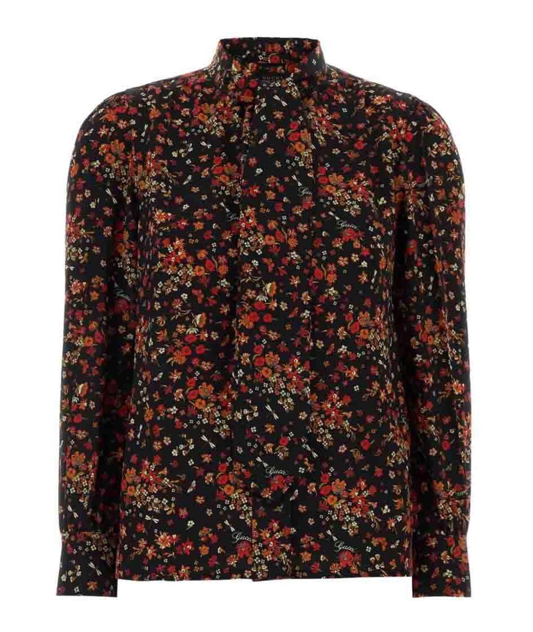 GUCCI Мульти шелковая рубашка, фото 1
