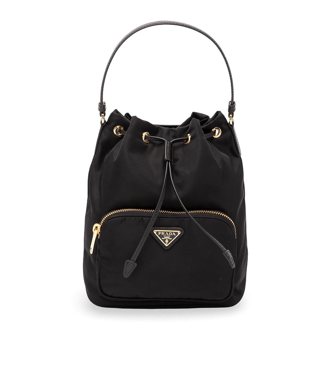 PRADA Черная синтетическая сумка через плечо, фото 1