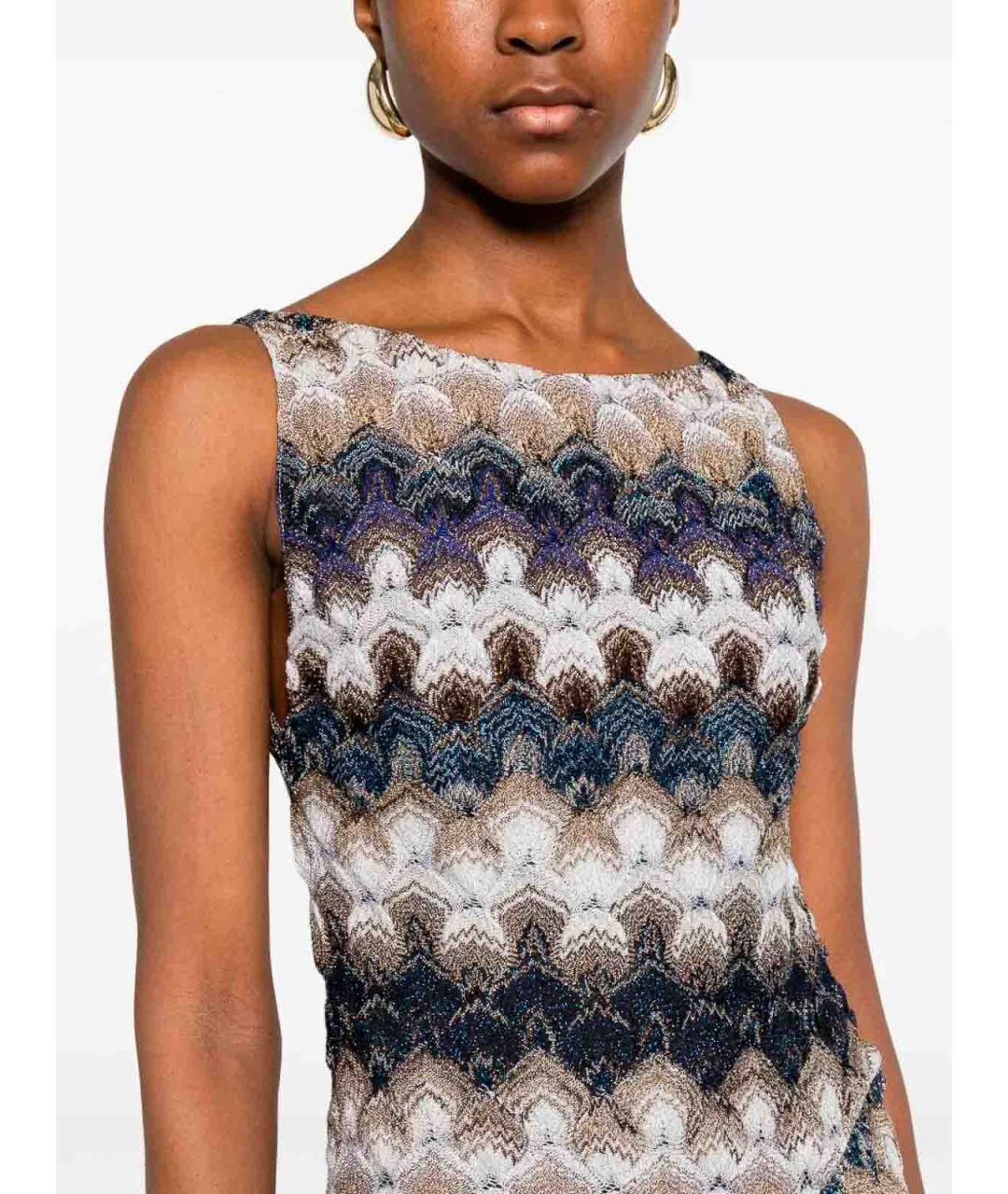 MISSONI Мульти вискозное повседневное платье, фото 4