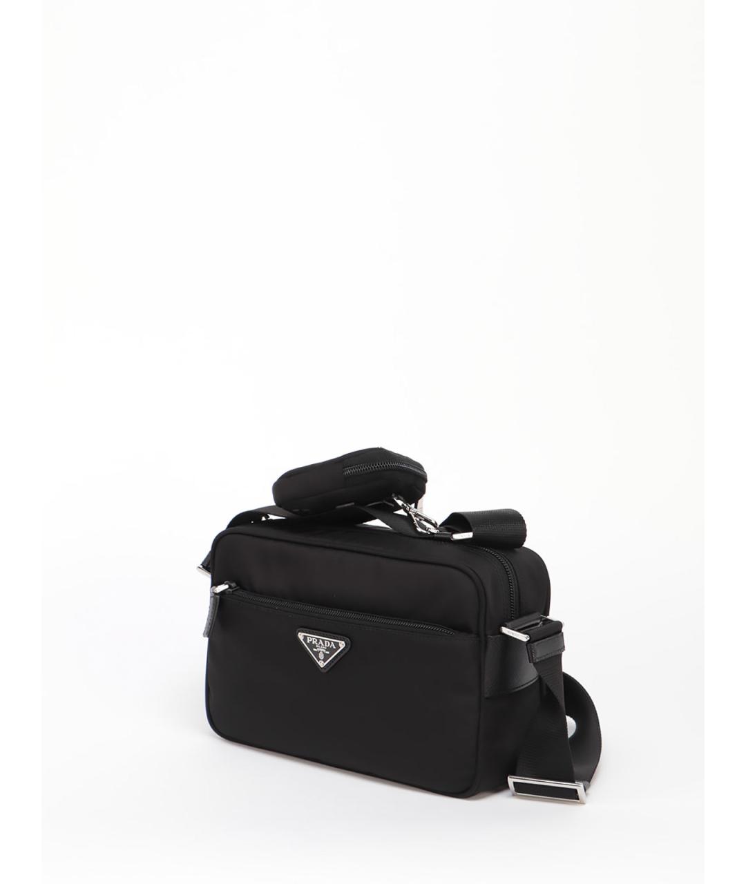 PRADA Черная синтетическая сумка через плечо, фото 2