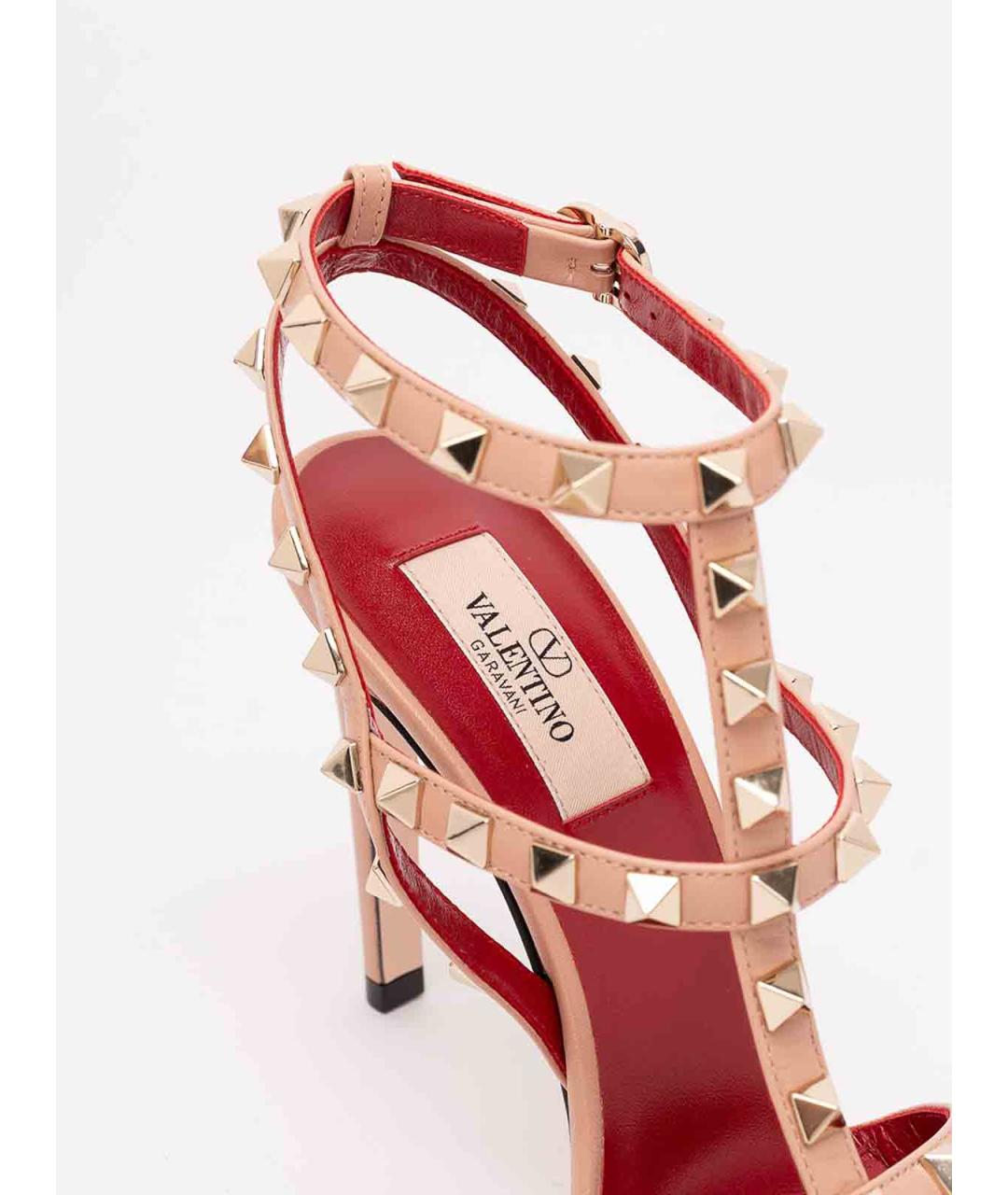 VALENTINO Розовые кожаные туфли, фото 6