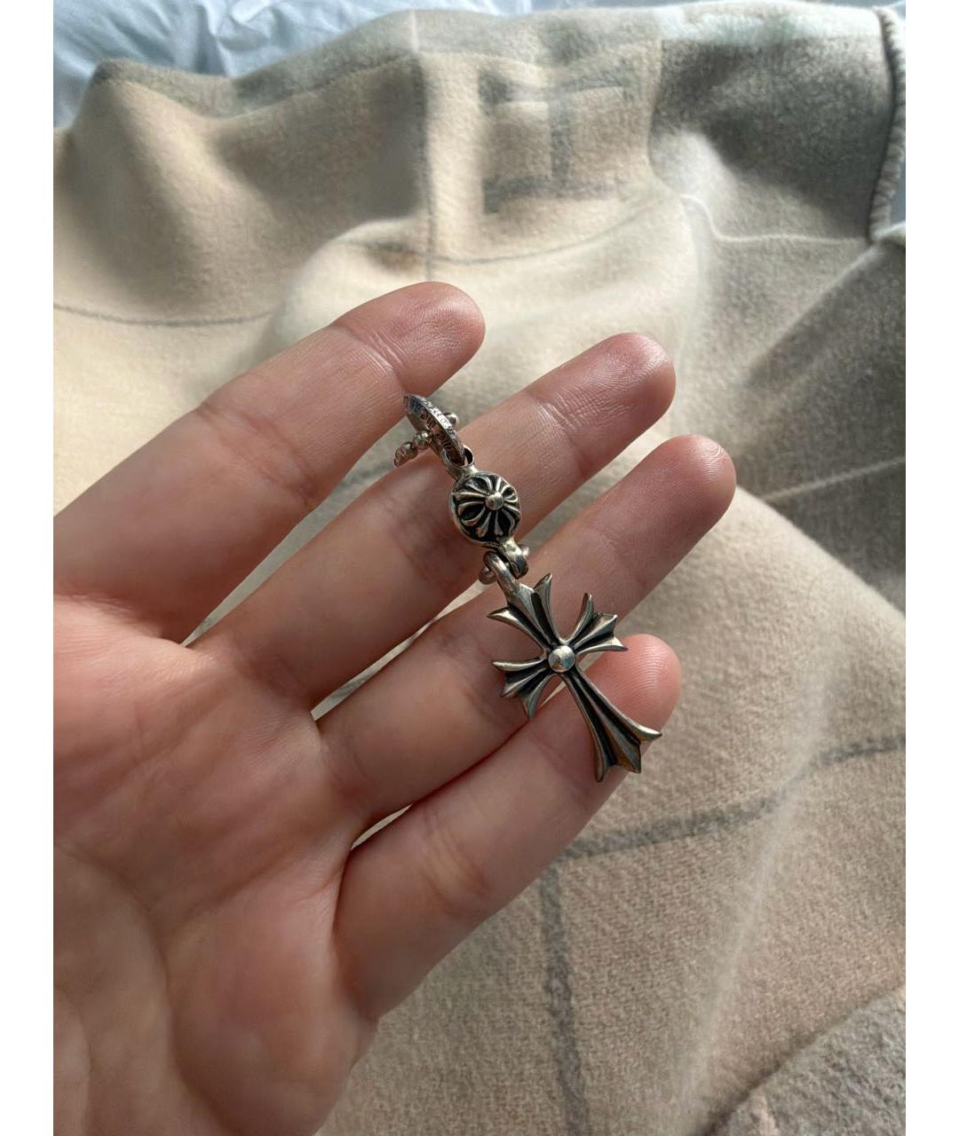 CHROME HEARTS Серебряное серебряное колье, фото 4