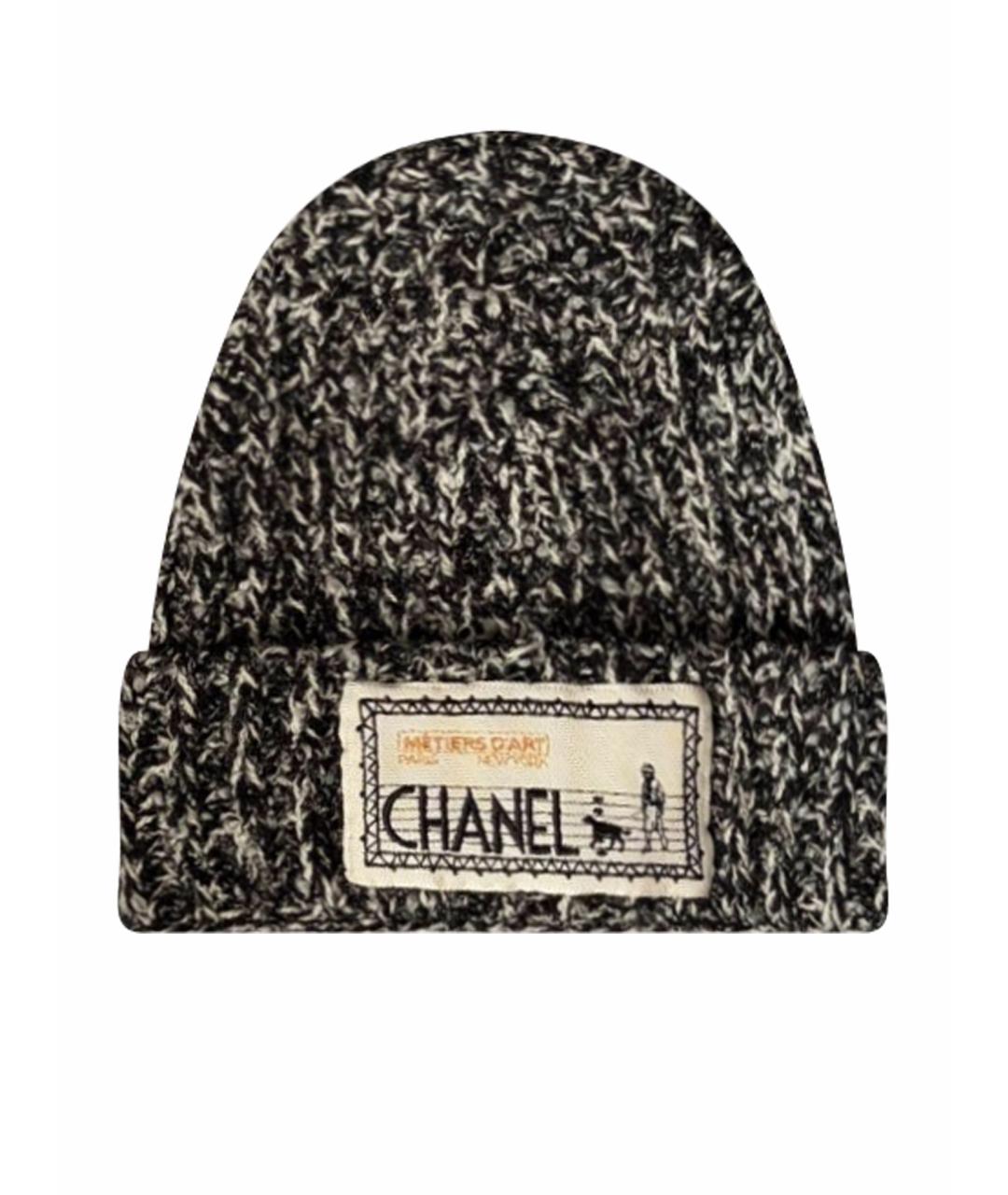 CHANEL Антрацитовая шапка, фото 1