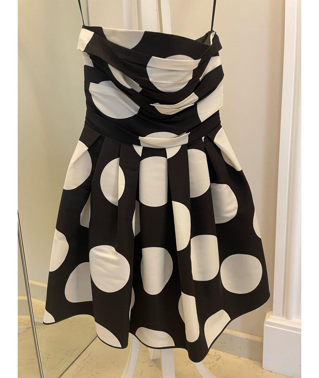 BOUTIQUE MOSCHINO Белое хлопковое коктейльное платье, фото 6