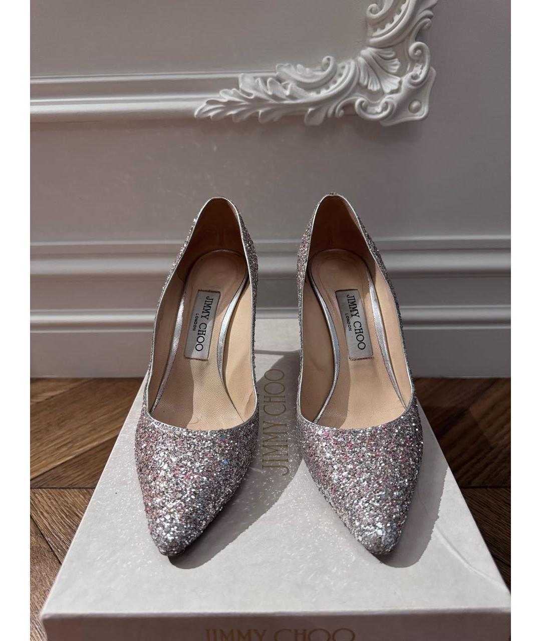 JIMMY CHOO Розовые кожаные туфли, фото 2